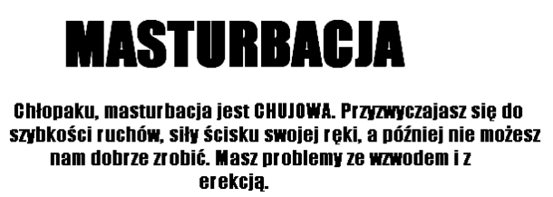 masturbacja jest chujowa - Ministerstwo śmiesznych obrazków - KWEJK.pl