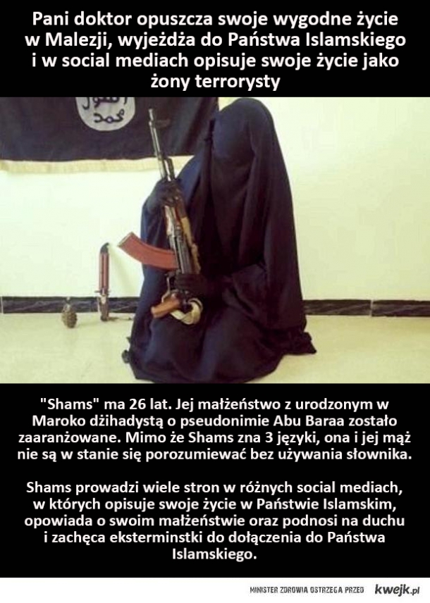 Poznajcie Shams- terrorystkę i blogerkę! :)