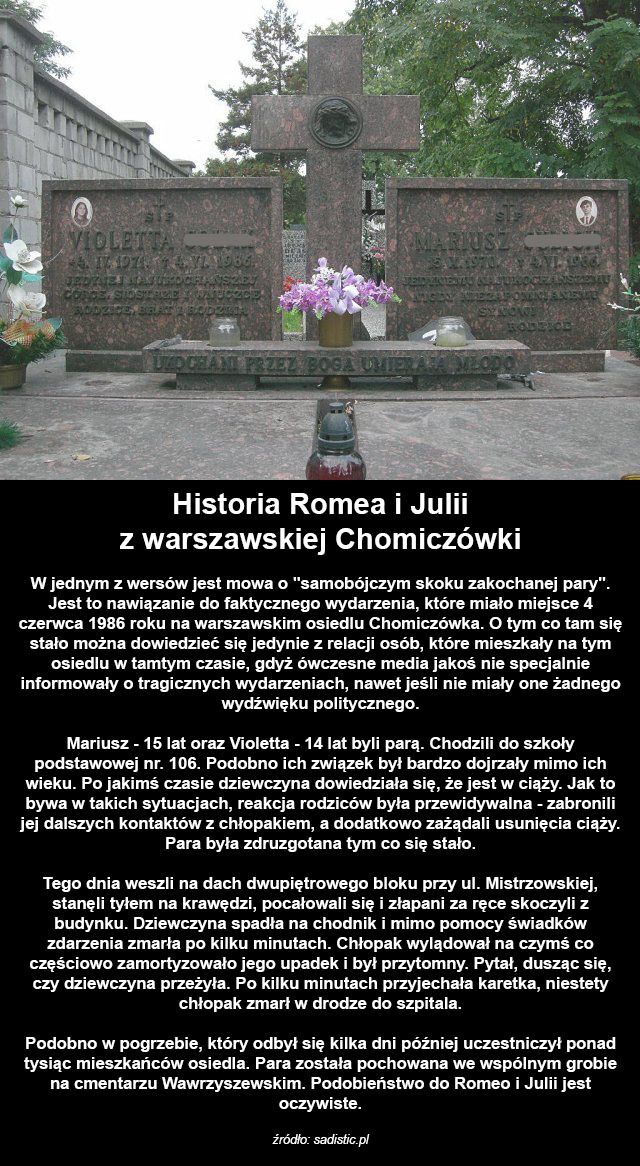 Romeo i Julia z warszawskiej Chomiczówki