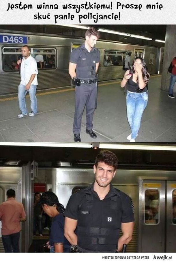 Super fotogeniczny policjant