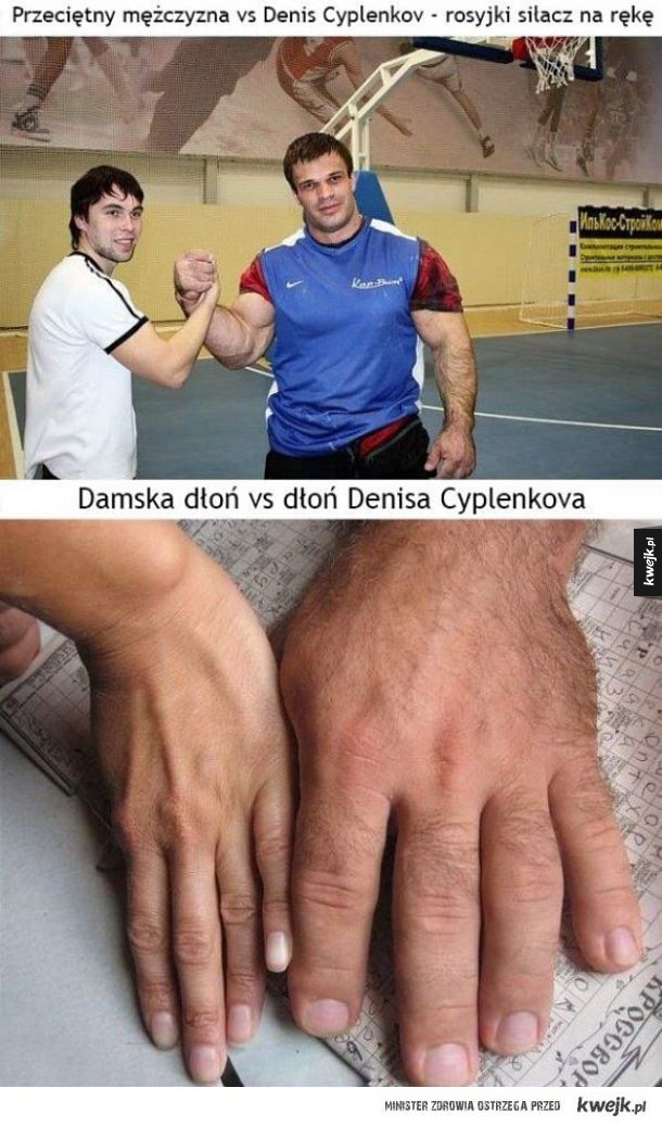 Dłonie Denisa Cyplenkova