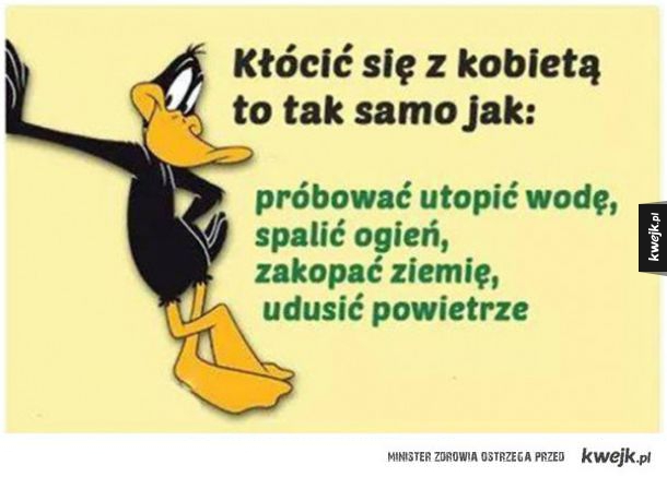Kłócić się z kobietą
