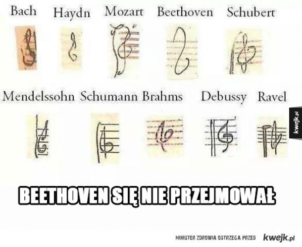 Beethoven się nie przejmował