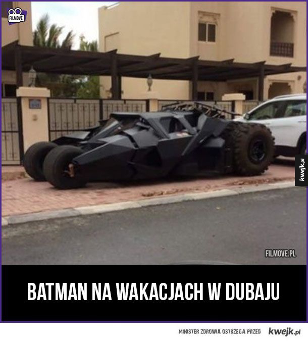 Batman na wakacjach w Dubaju