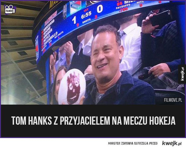 Tom Hanks z przyjacielem