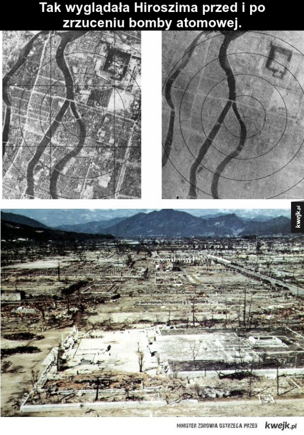 Kilka ciekawych zdjęć dotyczących wybuchu bomby atomowej w Hiroszimie
