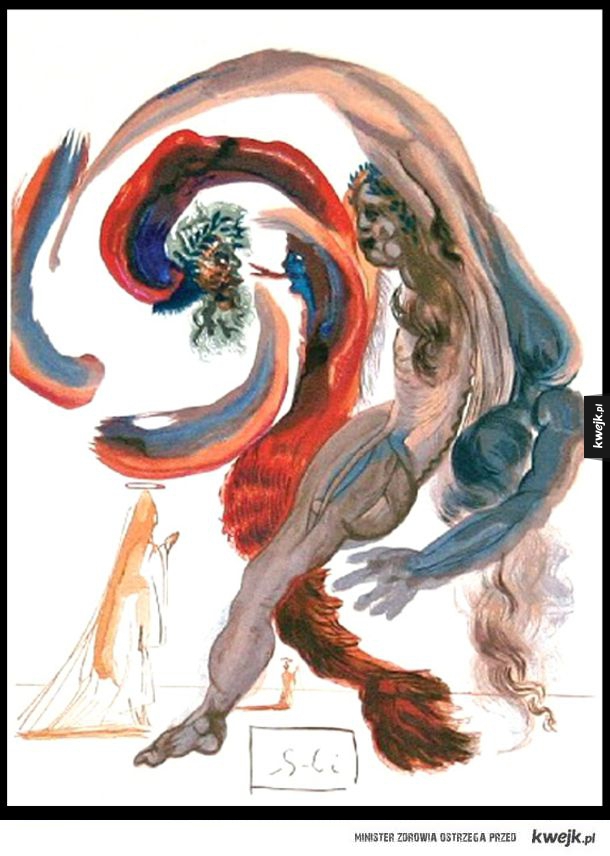 Ilustracje do Boskiej Komedii autorstwa Salvadora Dali