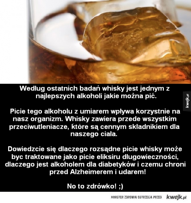 10 zdrowotnych właściwości whisky!