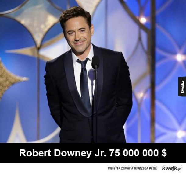 Robert Downey Jr. 75 000 000 $