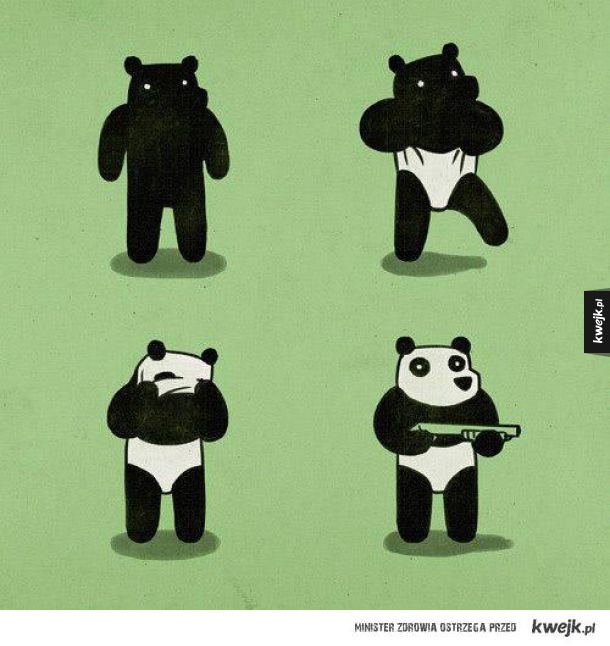 Panda robi napad :D 