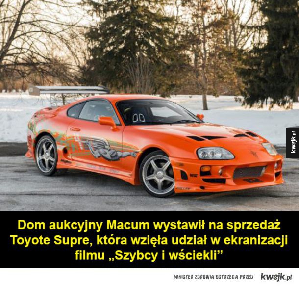 Toyota Supra z "Szybcy i wściekli" Galeria KWEJK.pl