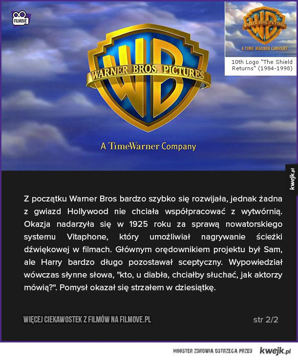 Historia logo wytwórni Hollywood
