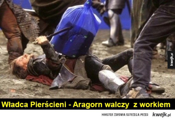 Władca Pierścieni - Aragorn walczy z workiem