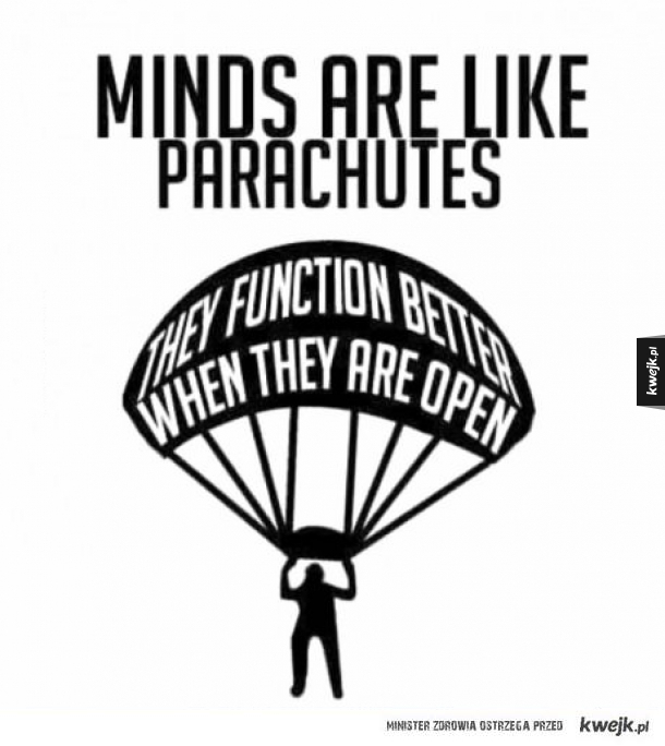 Umysł jest jak spadochron