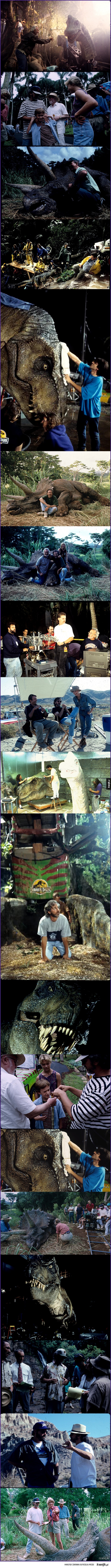 Zdjęcia z planu Jurassic Park, których pewnie nie znałeś