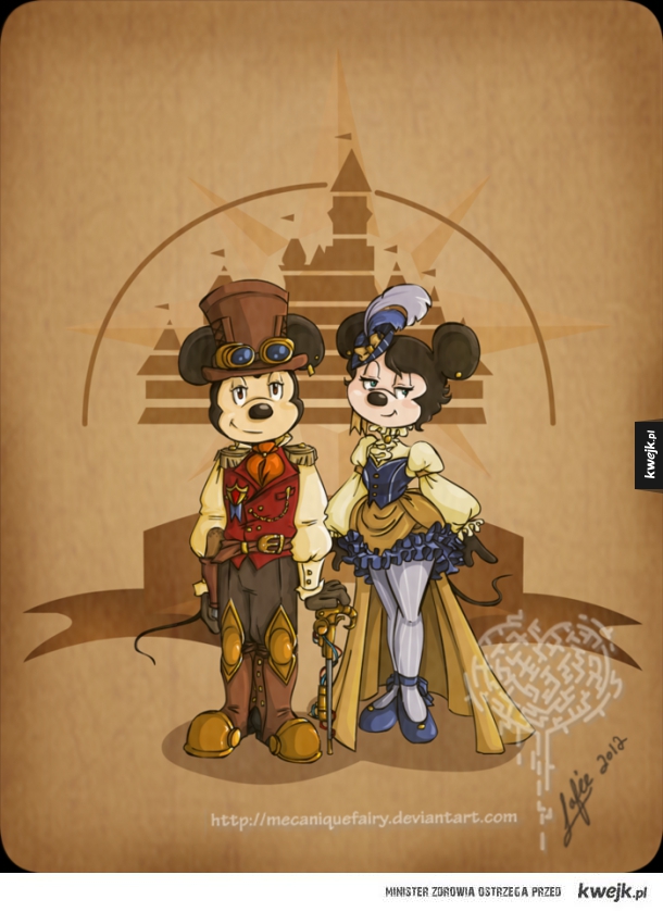 Steampunkowe postacie Disneya