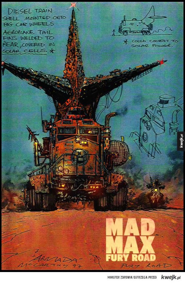 Mad Max na wczesnych grafikach koncepcyjnych