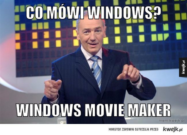 Co mówi windows?