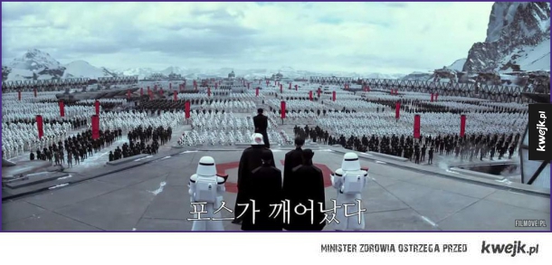 Kadr z koreańskiego trailera The Force Awakens