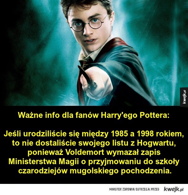Ważne info dla fanów Harrego Pottera!