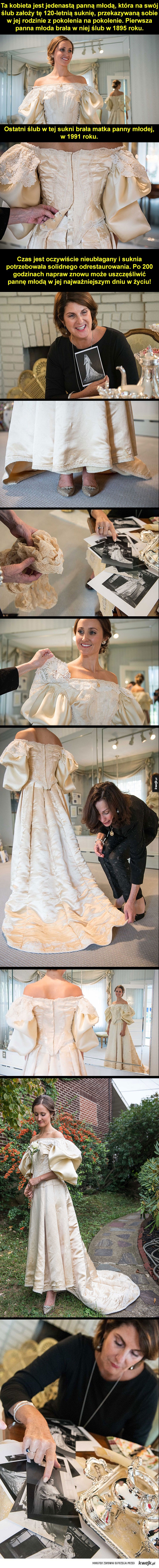 Ta suknia ślubna ma 120 lat i dalej jest piękna!
