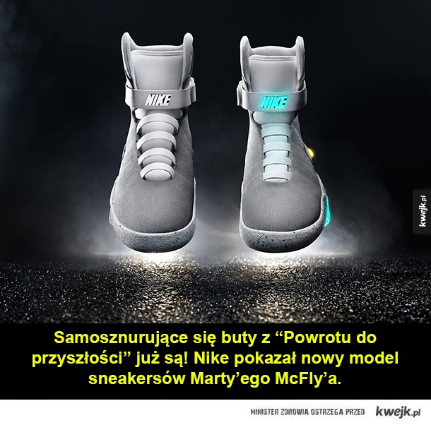 Samosznurujące się buty z "Powrotu do przyszłości" już są! Nike pokazał nowy model sneakersów Marty'ego McFly'a.