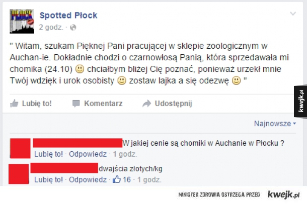 Się chłopak rozczarował