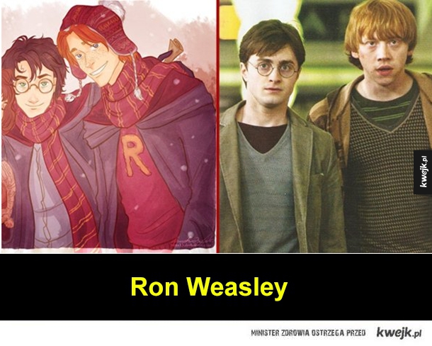 Bohaterowie z Harryego Pottera - Fan Arty vs. film