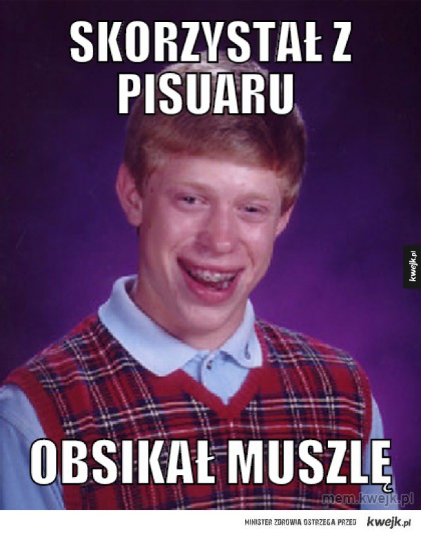 Skorzystał z pisuaru