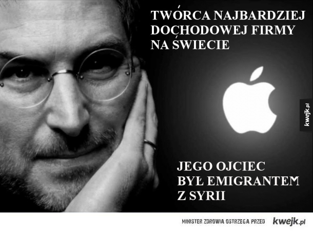 Steve Jobs synem emigranta z Syrii