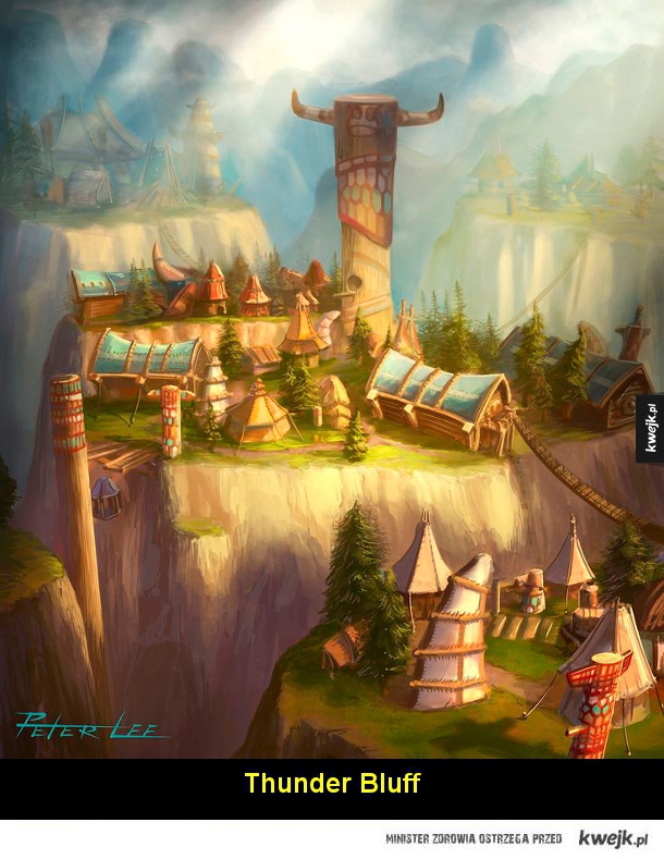 Świat Warcrafta na grafikach koncepcyjnych autorstwa Petera Lee