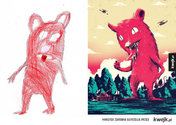 Potwory z dziecięcych rysunków odtworzone przez artystów w ramach The Monster Project