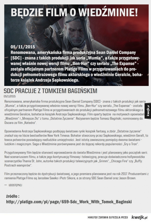 FILM O WIEDŹMINIE
