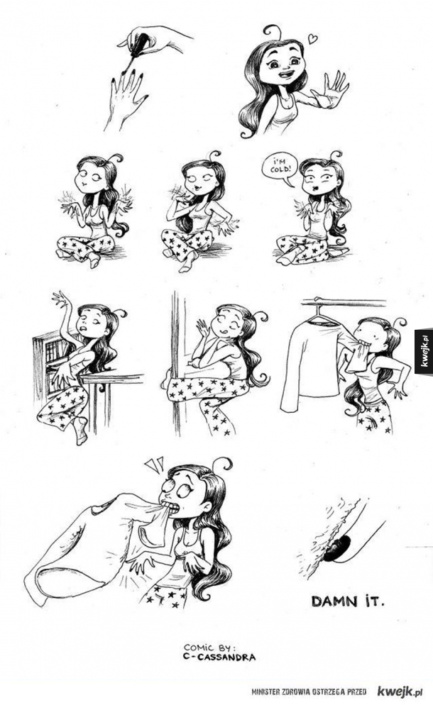 Problemy dziewczyn na rysunkach Cassandry Calin