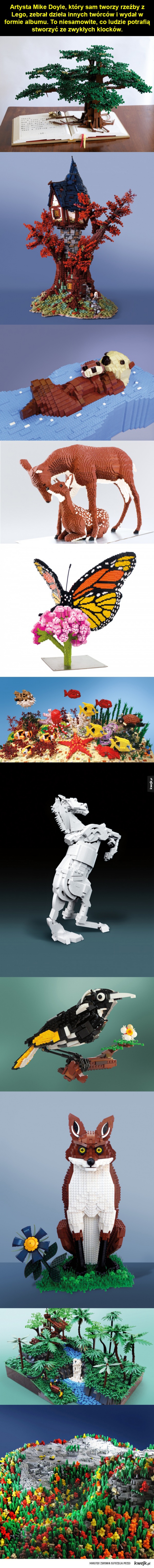 Rzeźby z Lego