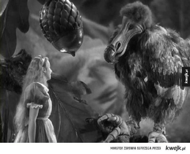 "Alicja w Krainie Czarów"  - film z 1933 roku, który dziś wydawałby się straszny
