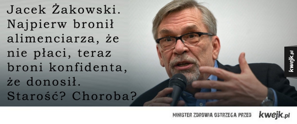 Jacek Żakowski niedysponowany?