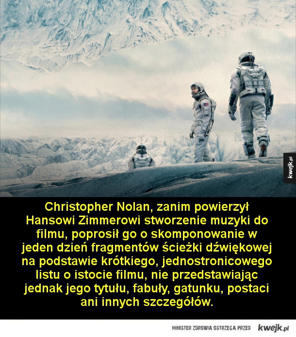 Ciekawostki o filmie Interstellar Christophera Nolana