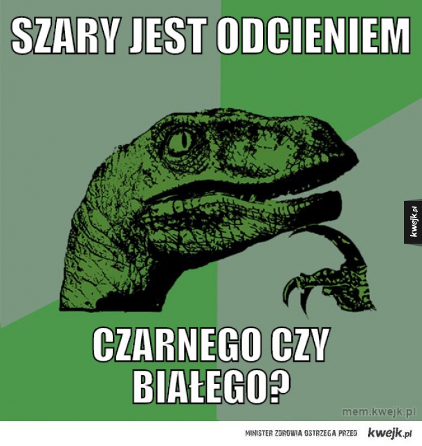 SZARY JEST ODCIENIEM
