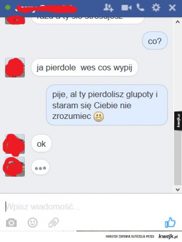 Wypij coś.