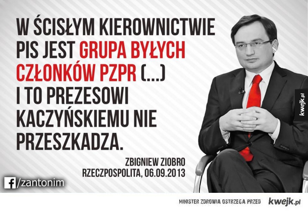 a potem zostałem ministrem i już mi nie przeszkadza