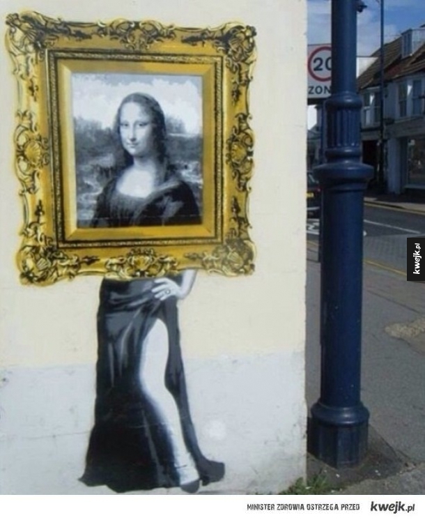 Mona Lisa street art