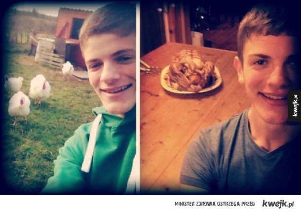 Selfie przed i po :)