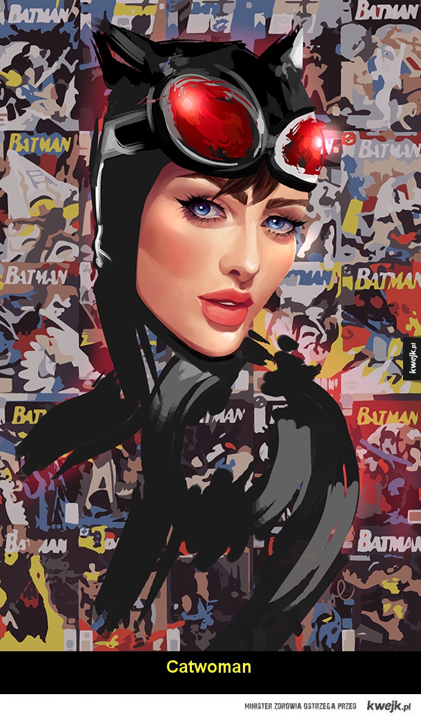 Kobiece postacie z komiksów DC i Marvela na grafikach Whitney Jiar