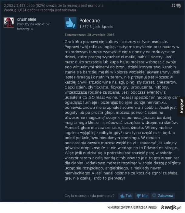 Recenzja CS:GO xD