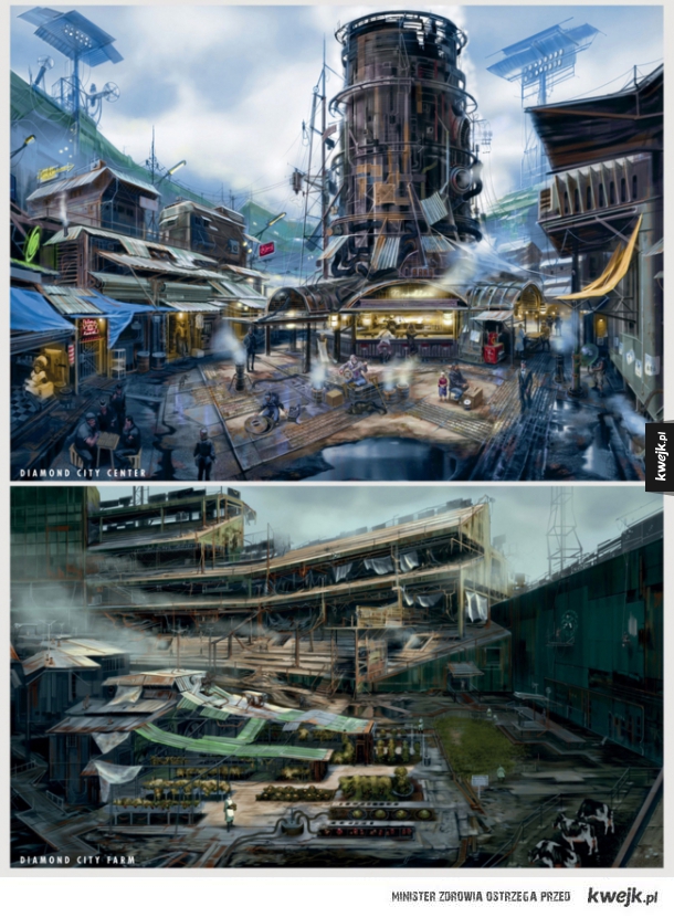 Grafiki koncepcyjne do gry Fallout 4