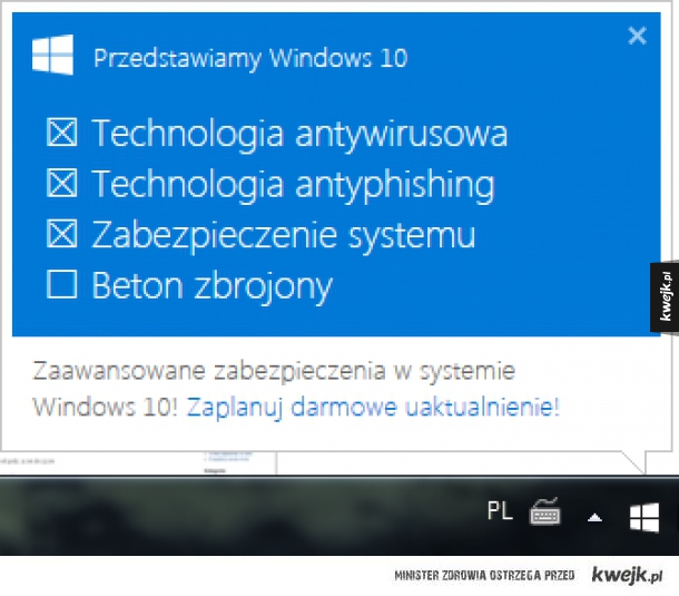 Windows 10 wie czego mi trzeba