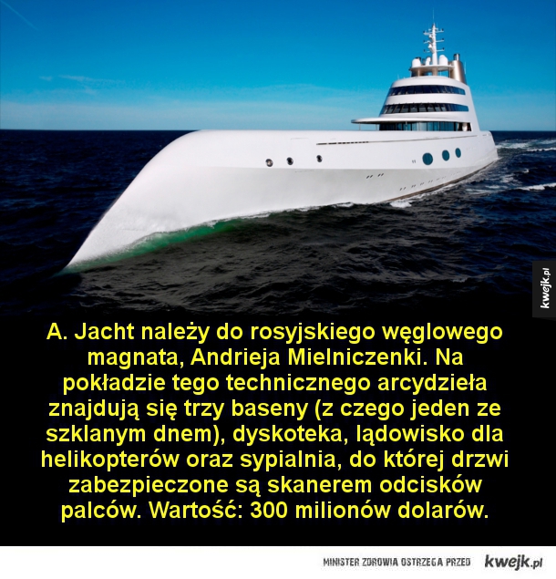 Najdroższe jachty na świecie