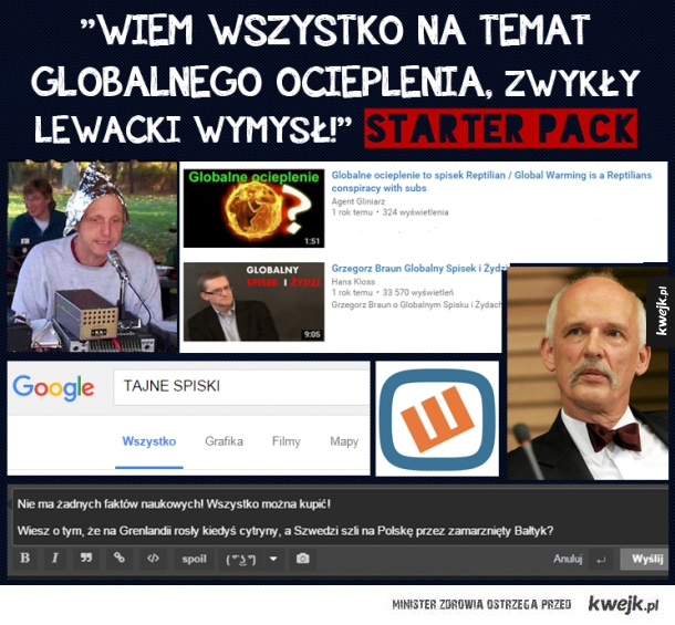 Wiem wszystko na temat globalnego ocieplenia.