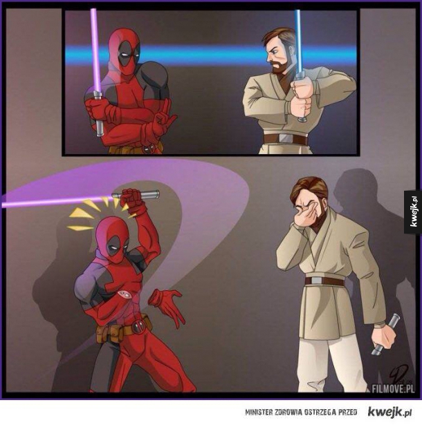 Deadpool vs Obi-Wan Kenobi
